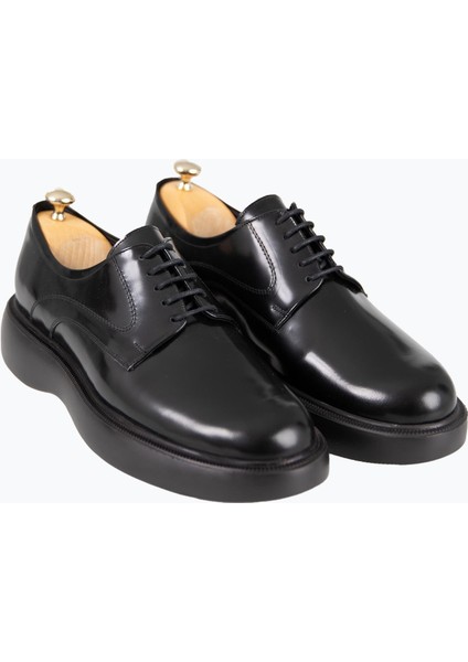 Bağcıklı Yüksek Taban Ayakkabı Siyah Açma fiyatları