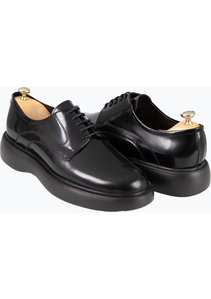 Bağcıklı Yüksek Taban Ayakkabı Siyah Açma fırsatları