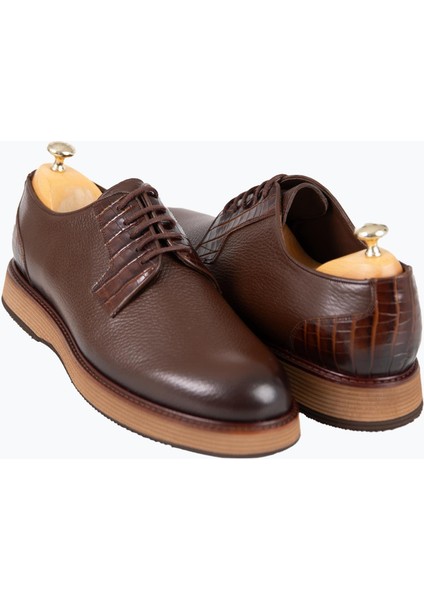 Erkek Bağcıklı Eva Taban Ayakkabı Kahverengi fırsatları
