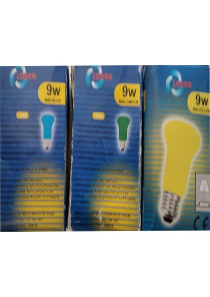 Renkli 9W Gece Lambası 10'lu Set, Şık ve Aydınlatıcı Tasarım modelleri