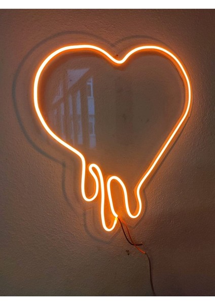 Kalp Neon LED Dekoratif Aydınlatma Turuncu fiyatları