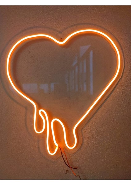 Kalp Neon LED Dekoratif Aydınlatma Turuncu fırsatları