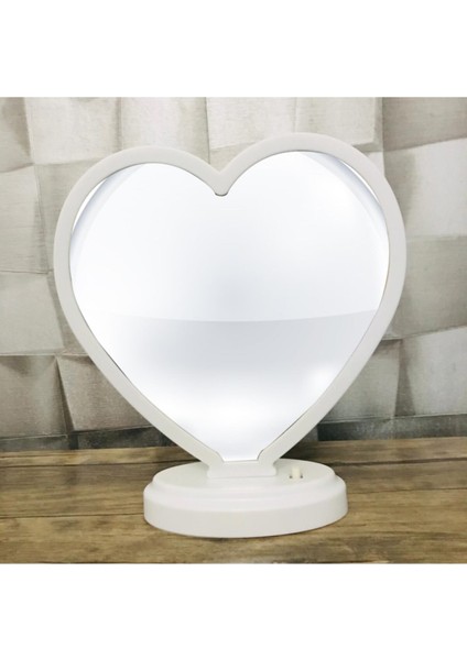 LED Işıklı Kalp Şeklinde Aynalı Çerçeve, Şık ve Modern Dekoratif Parça fiyatları
