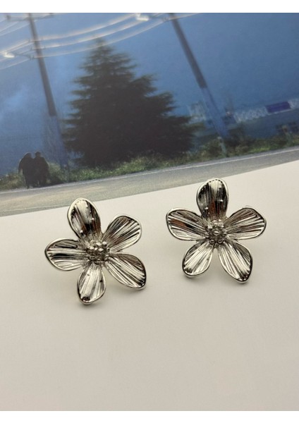 3'lü Küpe Seti Rodyum Kaplama Kararmaz Küpe Seti 3'lü Güneş-Çiçek-Halka Küpe Seti fiyatları