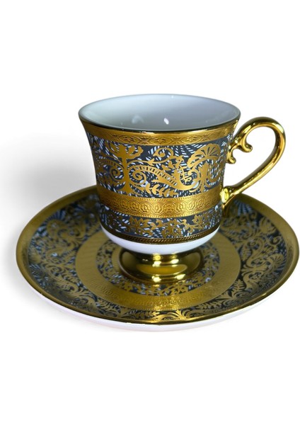 Porselen Ayaklı Fincan Takımı 6lı 90 cc (RSY-232)