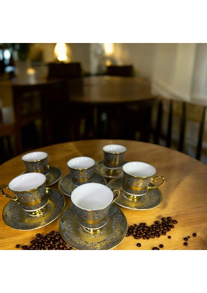 Porselen Ayaklı Fincan Takımı 6lı 90 cc (RSY-232) indirimleri