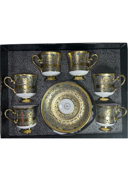 Porselen Ayaklı Fincan Takımı 6lı 90 cc (RSY-232)
