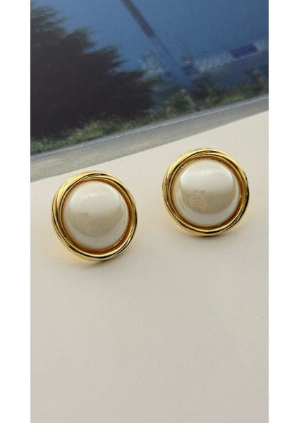 Cam Inci Altın Kaplama Küpe Kararmaz Kutulu