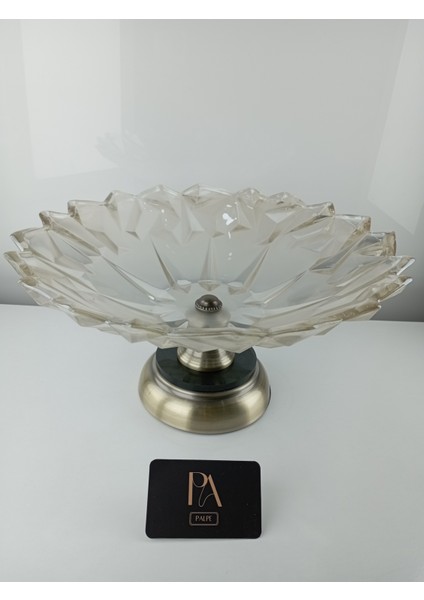 Kristal Gondol Şekerlik Sunumluk Söz Nişan Kız Isteme Çikolatalık Dekoratif Obje Biblo Süs Eşya