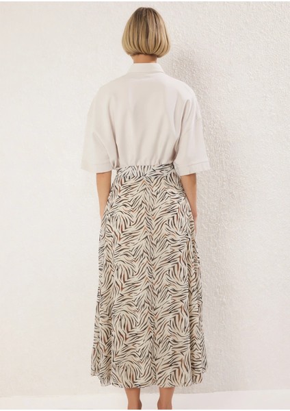 Kadın Maxi Etek Kloş Kalıp Hayvan Desenli Şifon Kumaş Fonksiyonel Dayanıklı Kaliteli Rahat indirimleri