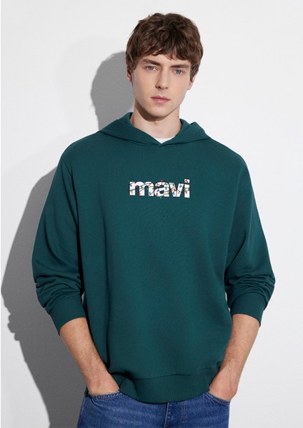 Yılbaşı Temalı Yeşil Sweatshirt 0S10554-71932