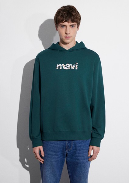 Yılbaşı Temalı Yeşil Sweatshirt 0S10554-71932 modelleri