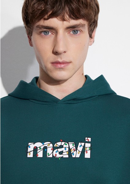 Yılbaşı Temalı Yeşil Sweatshirt 0S10554-71932 indirimleri