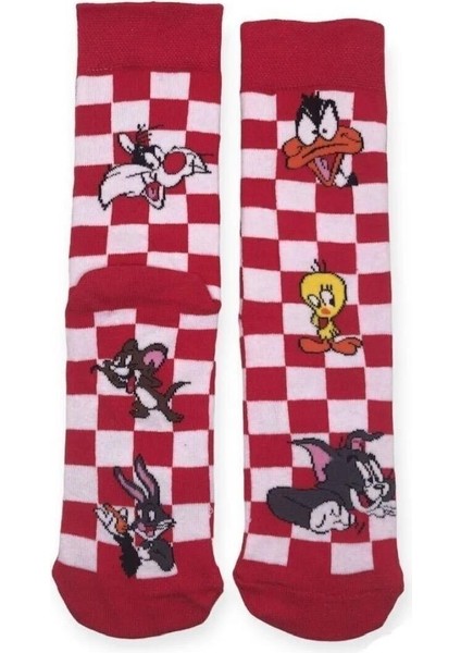 Daffy Tom Tweety Damalı Soket