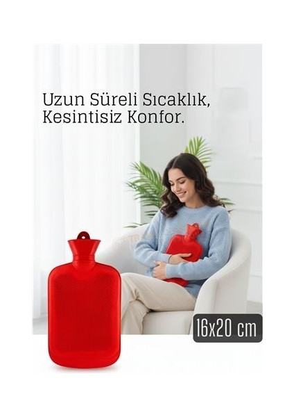Kauçuk Sıcak Su Torbası –16X20 cm Termofor | Termal Torba