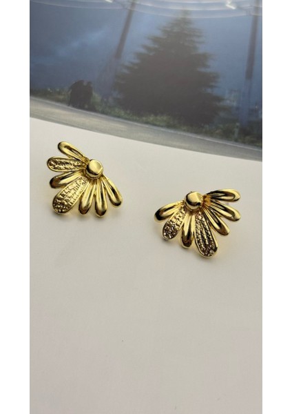 Çiçek Küpe Altın Kaplama Küpe Kararmaz Kutulu fiyatları