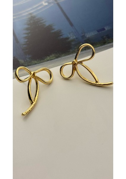 Fiyonk Küpe Altın Kaplama Küpe Kurdele Kararmaz Kutulu fiyatları