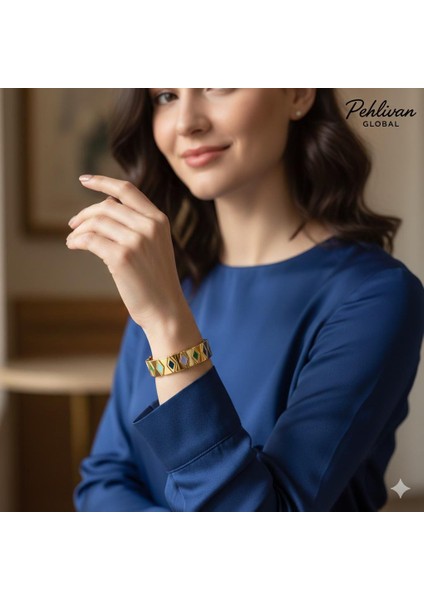 Lüks Çelik & Mine Koleksiyonu Bileklik
