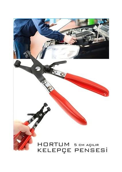 Hortum Kelepçe Pensesi Profesyonel Yaylı Hortum Kelepçe Sıkma Pensesi
