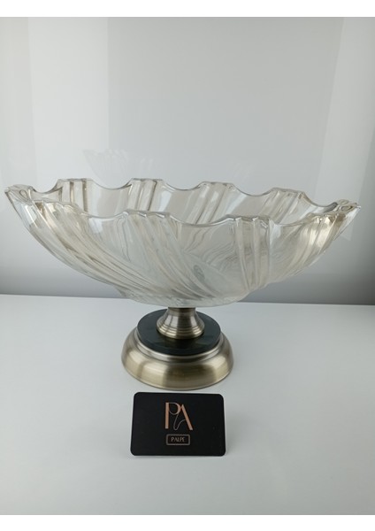 Kristal Gondol Şekerlik Sunumluk Söz Nişan Kız Isteme Çikolatalık Dekoratif Obje Biblo Süs Eşya