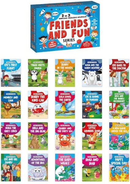 Ingilizce Hikayeler 2 ve 3. Sınıf (20 Kitap)