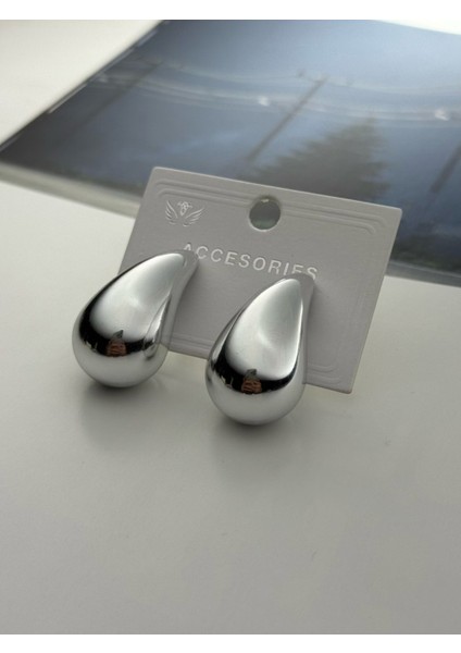 3'lü Küpe Seti Rodyum Kaplama Kararmaz Damla-Inci-Fiyonk Küpe Seti fiyatları