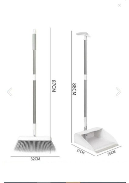 Lüks Katlanabilir Taraklı Faraş & 180° Dönebilen Süpürge – Şık Temizlik Seti fiyatları
