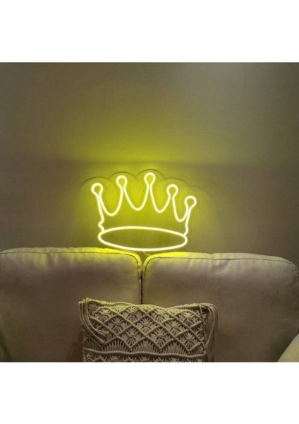 Kral Kraliçe Tacı Neon LED Duvar Aydınlatma fiyatları