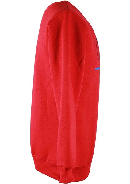 Country Baskı 0 Yaka 3 Ip Kırmızı Erkek Sweatshirt 26KL71G08008 fiyatları