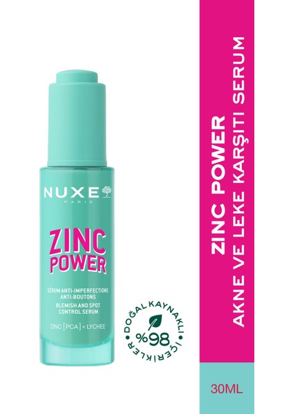 Asfstore Nuxe Zinc Power Serum 30 ml
