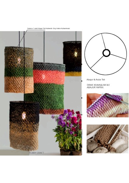 Abajur Teli Ø 30 cm , Mat Gold- 2 Adet - Abajur Başlığı & Makrome Avize Yapımı Için Paslanmaya Dayanıklı, Kalın (4mm) Galvanizli Metal Avize Teli