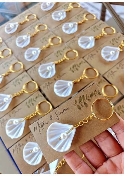 Istiridye Anahtarlık 10 Adet Hediyelik