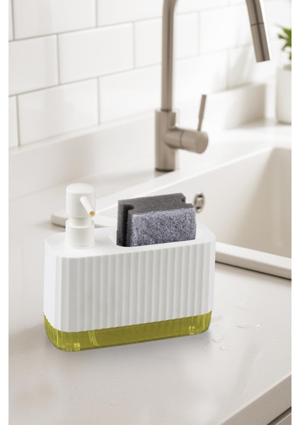 Coliseum Sıvı Sabunluk Seti Beyaz