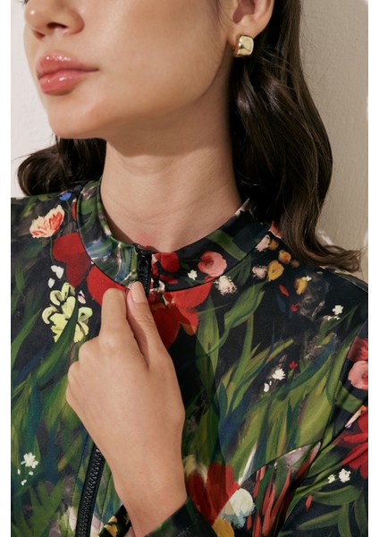 Fermuarlı Surf Mayo Dark Garden fırsatları