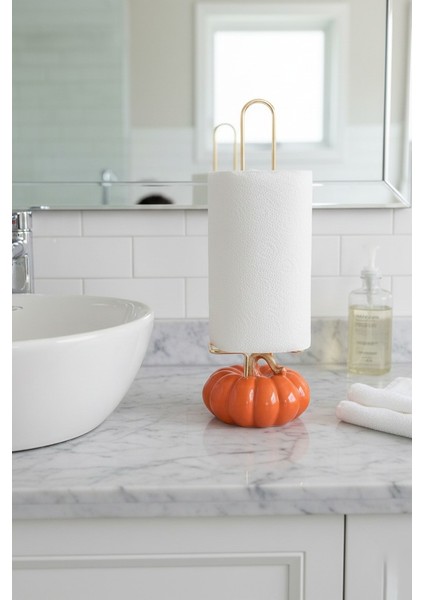 Dekoratif Turuncu Kabaklı Havluluk 34X12 cm (5314) fiyatları