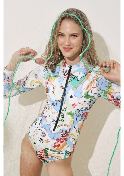 Fermuarlı Surf Mayo Summer