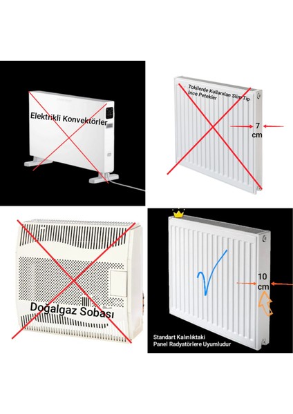 100cm Petek Üstü Alüminyum Isı Yönlendirici - Isıya Dayanıklı Alüminyumdur Uzayan Plastiklerden Değildir