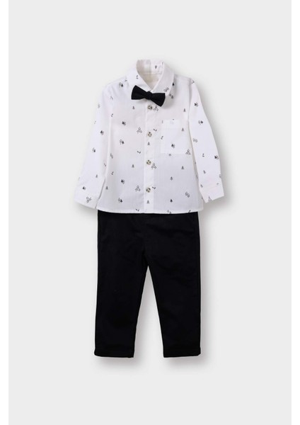 Erkek Bebek Yeni Yıl Baskılı 2li TAKIM G0099A525WN