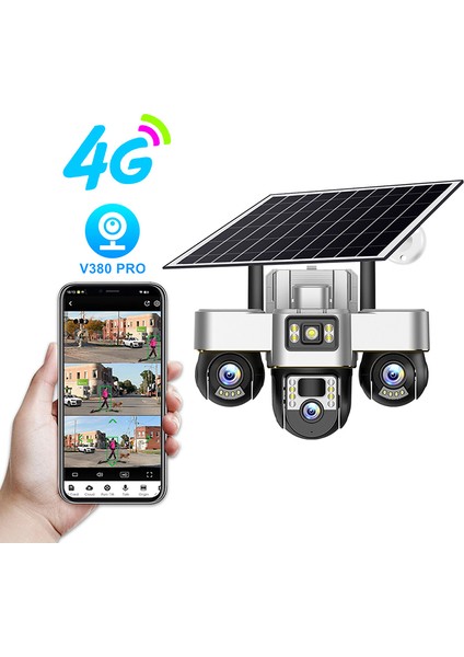 1 Alana 1 Bedava! Güneş Enerjili 6mp Sım Kamera + 4mp Wifi Kamera Seti. Iç ve Dış Mekan Için Eksiksiz Güvenlik Paketi fırsatları