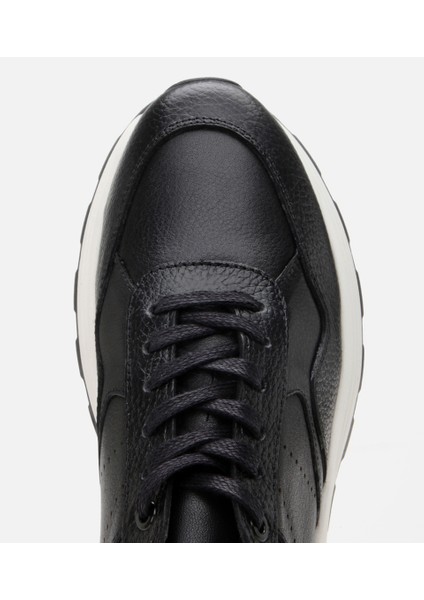 02AYY308600A100 ERKEK Deri Siyah Spor Ayakkabı indirimleri