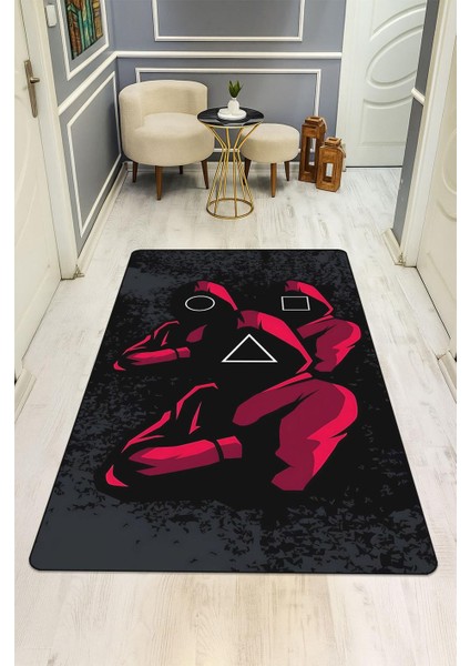 Parlak Kadife Kumaş Dijital Baskı Dot Kaymaz Tabanlı Çocuk ve Genç Odası Halısı H0533 fiyatları