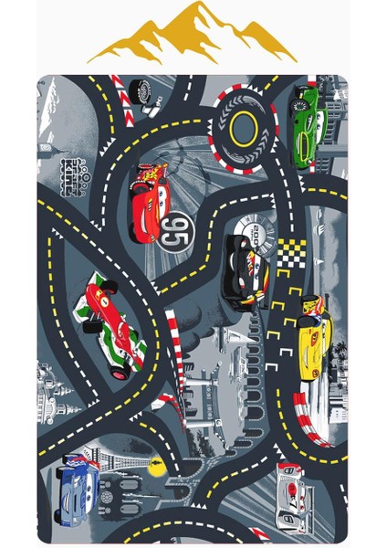 Parlak Kadife Kumaş Dijital Baskı Dot Kaymaz Tabanlı Çocuk ve Genç Odası Halısı H0928 modelleri