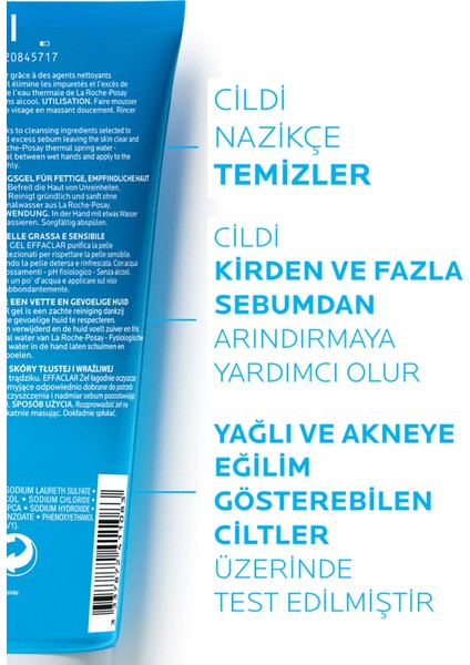 Anthelios SPF50+ Shaka Fluid 50 ml ve Effaclar Temizleme Jeli 50 ml içeren özel hediye seti