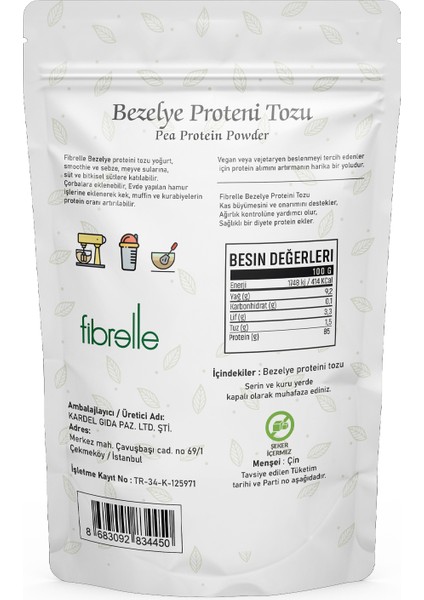 Bezelye Protein 250 G fiyatları