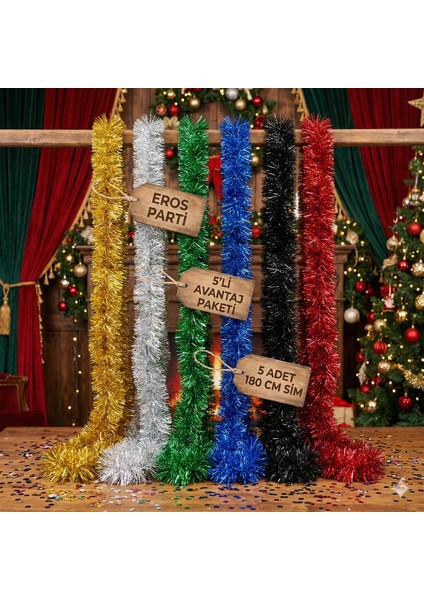 Yılbaşı Parti Süsü Boyun Süsü Yılbaşı Parlak Garland fiyatları