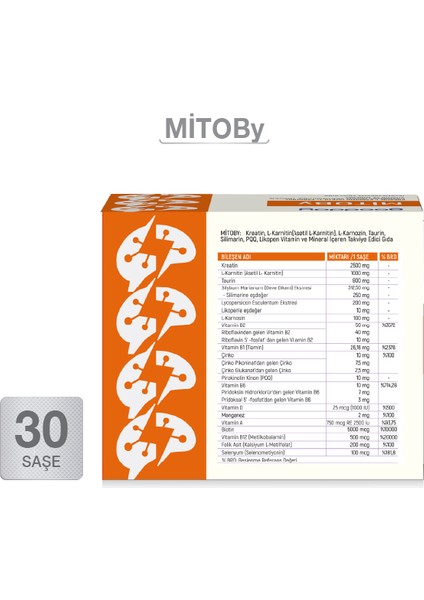 Mitoby 30 Saşe Takviye Edici Gıda modelleri