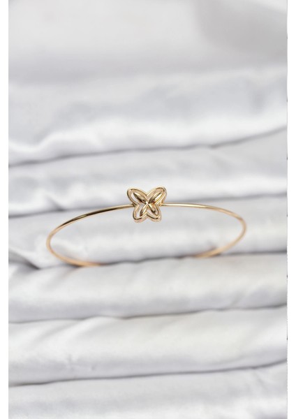 Kelebek Model Gold Renk Bileklik