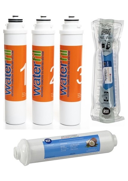 Waterlife Su Arıtma Cihazı Uyumlu Tak-Çevir 5'li Filtre Seti, Lg Membranlı fırsatları