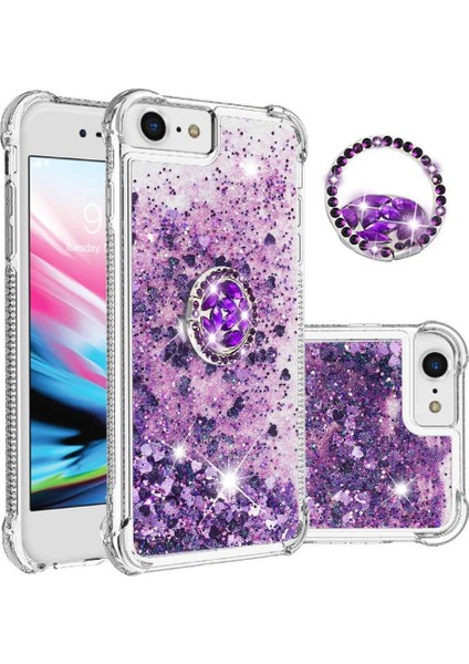 Halka Kickstand Kum IPhone Se 6/7/8 Için Telefon Kılıfı (Yurt Dışından)