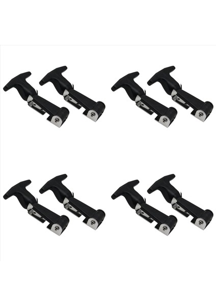 8 Adet Paslanmaz Çelik Kauçuk Kaput Yakalama Esnek T-Kolu Çile Kauçuk Esnek Çekme Mandalları Parantez ile Alet Kutusu (Yurt Dışından)